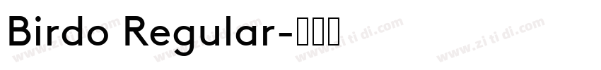 Birdo Regular字体转换
